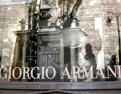 Publicidad en Punto de Venta de Giorgio Armani